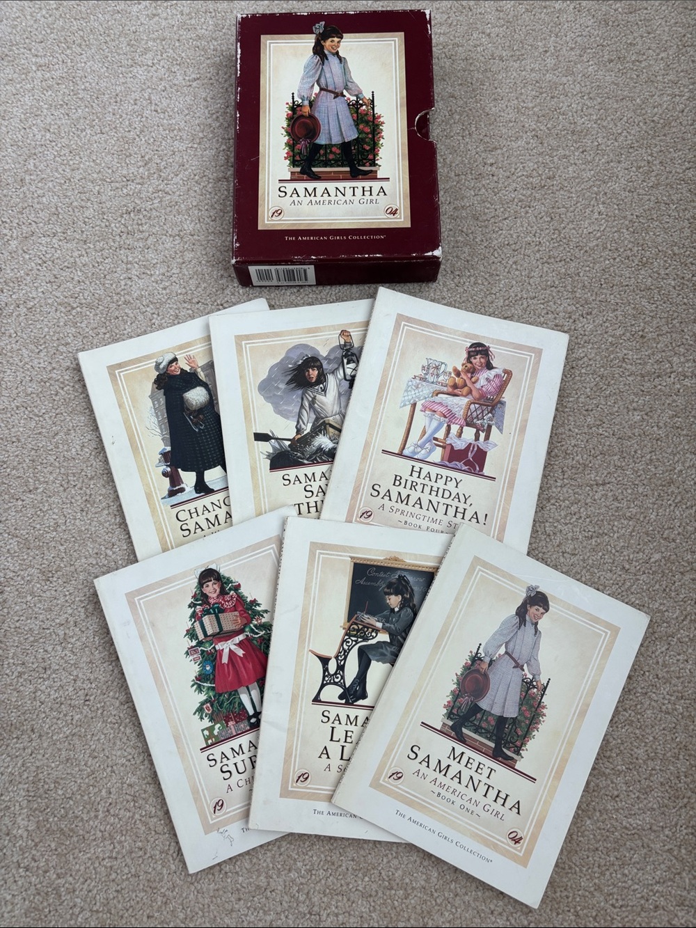Vintage Pleasant Company American Girl Samantha book boxed set